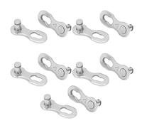 Generic 5 Pares de Eslabones Faltantes de Bicicleta de Acero Duradero Eslabón de Liberación Rápida para una Fácil Instalación para Mantenimiento de Cadena de Bicicleta Acero (universal de 6/7/8