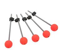 Generic 5 Puntas Duraderas de Acero Inoxidable para Caña de Pescar en Hielo, Impermeables para Pesca en Invierno, Portátiles para Ríos y Lagos, Puntas de Resorte de Bola Roja (L)