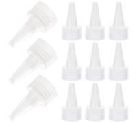Generic 50 Tapones de Repuesto para Botellas Rosca 24/410 Tapones Herméticos Transparentes Reutilizables Sello Antigoteo Compatibles para Uso Diario Cosméticos y Hogar