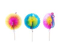 Generic 50 Uds. Palitos Decorativos para Pastel de Pavo Real para Bebidas y Postres de Fiesta, Hermosos Diseños en Materiales Ecológicos (#2)
