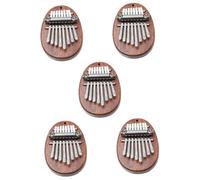Generic 5piezas Mini Kalimba Piano De Pulgar Portátil De Madera Instrumento Musical Ergónomico Para Principiantes y Diseño Compacto y Lindo Sonido y Preciso Para Decoración