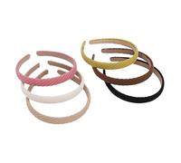 Generic 6 Diademas de Punto Antideslizantes y Ligeras para Mujer para Todo Tipo de Cabello, Juego de Diadema de Punto Fino (Tejido de 2 cm.)