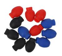 Generic 6 Pares Punta de Goma para Baqueta Negra, Funda Amortiguadora Silenciosa de Percusión, Cubierta Elástica para Baquetas de Batería, Práctica sin Ruido para Músicos y Principiantes