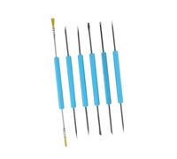 Generic 6 Piezas Limpiador de Placas de Circuito Kit Cepillo para Reparación de Soldadura Herramienta Portátil Material Acero Ergonómica Adecuado para Taller