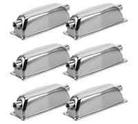 Generic 6 Piezas Orejetas de Batería de Metal Galvanizado, Tensor de Caja Doble Extremo, Soporte para Bombo Profesional, Conector de Hardware para Percusión, Uso en Tambores y Cajas