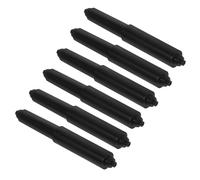 Generic 6 Piezas Rodillo Retráctil para Caja de Papel Higiénico, Varilla de Plástico Negra, Accesorio para Portarrollos de Papel en Hotel y Baño, Eje Compatible para Repuesto Práctico
