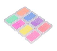 Generic 8 Almohadillas para Sellos con Pigmentos Vibrantes, Almohadillas de Tinta Lavables para Manualidades para Actividades Creativas de álbumes de Recortes para Niños
