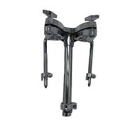 Generic Abrazadera de brazo doble Tom, soporte de abrazadera de juego de batería para pieza de repuesto de tambor Tom