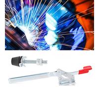 Generic Abrazadera de Palanca para Soldadura GH-22185, Diseño Ergonómico de Metal de Alta Resistencia, Fuerza de Sujeción de 250 Kg, Brazo Alargado para Fijación Rápida, Ideal para Herramienta