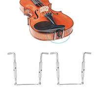 Generic Abrazadera de Tornillo para Mentonera de Violín, Accesorios de Latón Duraderos para Entusiastas del Violín, 2 Piezas, Color Dorado (SILVER)