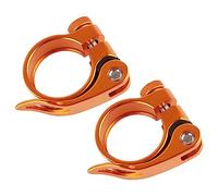 Generic Abrazadera para Sillín de Bicicleta, Juego de 2 Abrazaderas de Tubo de Sillín de Liberación Rápida de 35mm de Primera Calidad para Bicicletas de Montaña, Aleación de Aluminio Ligera y