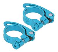 Generic Abrazadera para Sillín de Bicicleta, Juego de 2 Abrazaderas de Tubo de Sillín de Liberación Rápida de 35mm de Primera Calidad para Bicicletas de Montaña, Aleación de Aluminio Ligera y