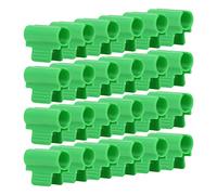 Generic Abrazaderas de Invernadero Antideslizantes, Cubierta de de un Cabezal, Clips de Aro de Red para Jardín, 24 Uds. (19mm)