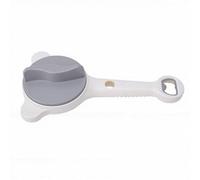 Generic Abridor de Tarros de Acero Inoxidable Ajustable, Pinza Antideslizante para Cocina, Uso Doméstico, 12,5x24x4cm (GRAY)