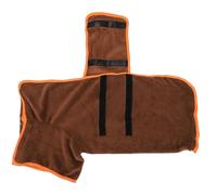Generic Abrigo de Secado para Perros, Súper Absorbente Polyéster Marrón Dulce Piting Cat Bath Dress para Uso Múltiple para Piscina (Talla S)