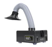Generic Absorbedor de Humo de Humo de Soldadura 150 W Filtración de 3 Etapas Filtro HEPA H18 7000 RPM 52 CFM con Manguera LED Ajustable de 360 ° para Eliminación de de Soldadura (Enchufe europeo)