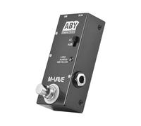 Generic ABY Line Selector AB Switch Pedal de efecto de guitarra True Bypass Guitarra Pedal de bajo AB Box - Interruptor de canal ABY, negro