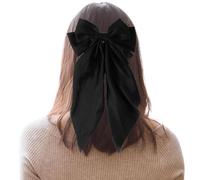 Generic Accesorios para el cabello con lazo, elegantes cintas de satén con clip de resorte, pasadores de pelo elegantes, accesorios versátiles para el cabello, multifuncionales