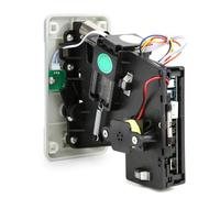 Generic Aceptador de Caja Selectora de Monedas, Cubierta Abatible con Luz LED, Puntuación Antiinterferencias para Máquina de Juego (SILVER)