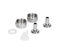 Generic Acoplador de Barril de Cerveza, Kit de Conector de Acero Inoxidable para Equipos de Elaboración de Cerveza, Conector de Sedal de de Alto Rendimiento para Cervecero Casero