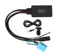 Generic Adaptador de Audio Bluetooth AUX-IN Llamadas Manos Libres Módulo Compacto para Automóvil Negro Apto para Smart Fortwo 450, Material ABS