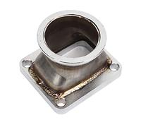 Generic Adaptador de Brida de Banda en V Duradero de Acero Inoxidable de 2,5 Pulgadas para T4 Turbo, Amplia Compatibilidad para Todos los Automóviles y Camiones, Ajuste Universal