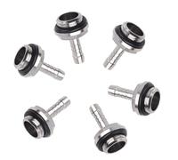 Generic Adaptador de Conector de Ajuste de Tubo Suave, 1PC G1/4 Twist de Agua Tubo de Enfriamiento de Agua G1/4 Conector de Rosca con Anillo de Silicona 6 PC PC Enfriamiento de Dos Accesorios Táctil