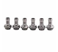 Generic Adaptador de Conector de Ajuste de Tubo Suave, 1PC G1/4 Twist de Agua Tubo de Enfriamiento de Agua G1/4 Conector de Rosca con Anillo de Silicona 6 PC PC Enfriamiento de Dos Accesorios Táctil