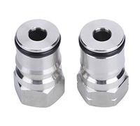Generic Adaptador de Conector de Poste de Bloqueo de Bola de Barril Casero de Acero Inoxidable 304 para Elaboración de Cerveza Artesanal 9/16in-18, Paquete de 2