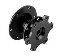 Generic Adaptador de Cubo para Volante de Coche Kit de Cubo de Volante de Liberación Rápida Aleación de Aluminio 8,5 X 7 Cm con Tornillos Desmontaje Rápido 6 Pernos Aptos para Volantes del Mercado