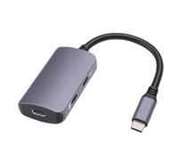 Generic Adaptador de Gafas 4K 60Hz USB C a AR Transmisión de Señal Estable para ARI Series, Legion Go, TV Aleación de Aluminio Gris 2.36x1.3x0.51in