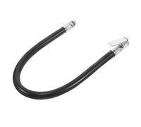 Generic Adaptador de Inflador para Neumáticos Tubo de Extensión Negro de 9,5 Mm, Conector de Inflado Rápido para Coche y Motocicleta, Manguera de Repuesto para Bomba de Aire Portátil,