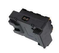 Generic Adaptador de Montaje en V a NP-F Salida D-Tap para Luz de Relleno de Monitor, Puerto D-Tap de 14,8 V, Fácil de Fijar, Ideal para Operadores de Cámara, Negro