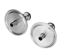 Generic Adaptador de Poste de Bloqueo de Bola, Abrazadera Triple de Acero Inoxidable 304, Accesorio de Elaboración de Cerveza Duradero para Barril de Cerveza Casera, 2 uds.