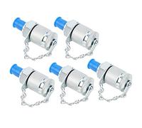Generic Adaptador de Prueba Hidráulica de 5 Piezas Conector de Rosca G1/4" para Manómetros Pt/Pptzg Compatible con Sistemas Hidráulicos Herramientas de Diagnóstico Equipo de Muestreo de Aceite