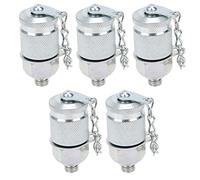 Generic Adaptador de Prueba Hidráulica de 5 Piezas Conector de Rosca G1/4" para Manómetros Pt/Pptzg Compatible con Sistemas Hidráulicos Herramientas de Diagnóstico Equipo de Muestreo de Aceite (M8*1)