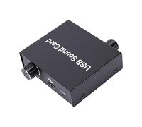 Generic Adaptador de Tarjeta de Sonido USB, Mejora la Calidad del Sonido con 16 bits 48 KHz para PC, Portátiles y Más, Aluminio Apto para Viajes