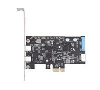 Generic Adaptador de Transferencia de Datos de Alta Velocidad PCIe a Tarjeta de Expansión Doble Tipo C para Escritorio 10 11