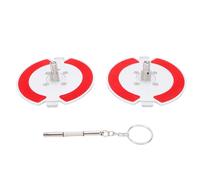 Generic Adaptador de Tridente Nab Artesanía Precisa Apto para Cinta de Carrete a Carrete NAGRA T TI QGB Adaptador de Cubo de Aleación de Aluminio de 2 Piezas para Entusiastas del Audio