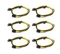 Generic Adaptador GPU de Fuente de Alimentación, Cable PCIE de 6 Pines a 8 Pines Macho a Macho TT OCZ 300W, 6 uds. para Tarjetas de Vídeo