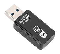 Generic Adaptador USB de Banda Dual AC1200Mbps WIFI5 2.4GHz 5.8GHz Tarjeta de Red Inalámbrica Interfaz USB3.0 Adaptador WiFi Estable de Doble Banda para Usuarios de Transmisión de Juegos