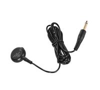 Generic Adeline AD-35 Mini Transductor de Micrófono de Contacto Piezoeléctrico con Conector de Salida de 6,35 Mm y Cable de 3 Metros para Guitarra Acústica, Ukelele, Violín, Negro, 1 Juego