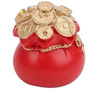 Generic Adorno de Coche Rojo de la suerte: Decoración China del Salpicadero para la Buena Fortuna y la Personalización (bolsa de dinero roja)