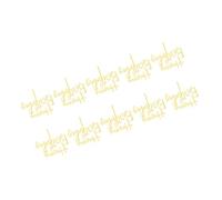 Generic Adornos Acrílicos para Tartas para Decoración de Magdalenas, Bonitos Diseños de Feliz Cumpleaños para Fiestas Infantiles, Paquete de 10