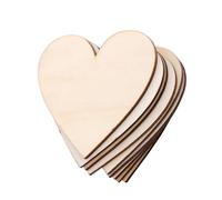Generic Adornos Artesanales en Forma de Corazón de Madera Natural para álbumes de Recortes y Proyectos de Arte Paquete de 100 Tamaños Múltiples para Decoraciones de Tarjetas Hechas a Mano (80mm)