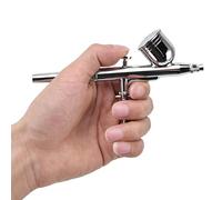 Generic Aerógrafo Spray Pen Precisión Doble Acción para Bellas Artes Tatuajes Temporales Pasteles Acero Inoxidable