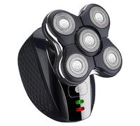 Generic Afeitadora eléctrica 5 en 1 ergonómica y recargable, lavable, cortadora de pelo incluida, recortadora de nariz, cepillo facial, USB recargable
