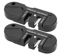 Generic Afilador de Cuchillos de Bolsillo, Varilla Cónica de Diamante Portátil para Al Aire, 2 uds., para Viajar y Acampar