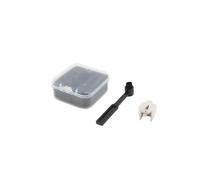 Generic Aguja para Tocadiscos Apta para AT3600L Punta Cónica de 0,7 Calidad de Sonido Pintada de Blanco para Entusiastas de la Música 1 Pieza (con cepillo)