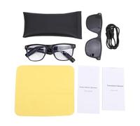 Generic Ai Smart Glasses Traducción de 144 Idiomas Gafas de Sol Polarizadas con Lentes Polarizadas Anti-luz Azul Extraíbles, Batería de 10 H para Direcciones Meteorológicas